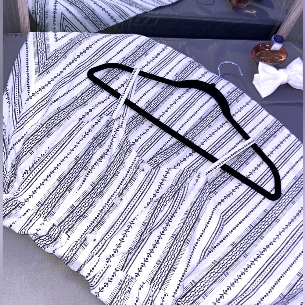 Black and white striped Women’s dress
